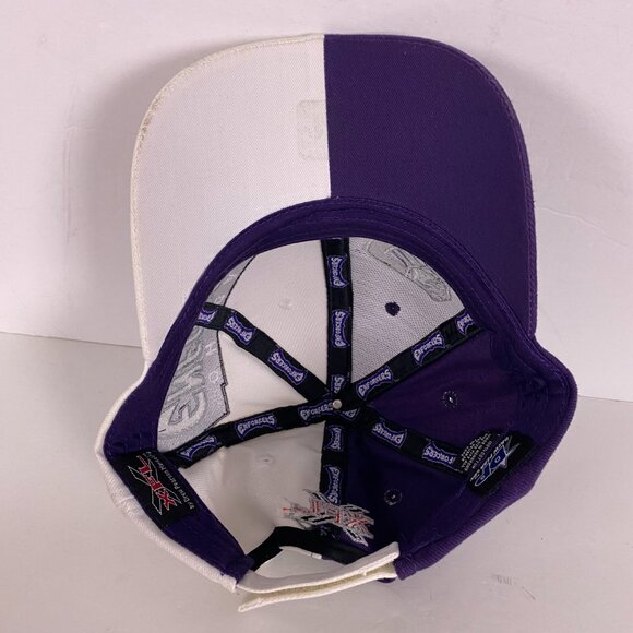 Vintage XFL Chicago Enforcers Hat Football Purple White Adjustable Baseball Cap - Picture 8 of 11